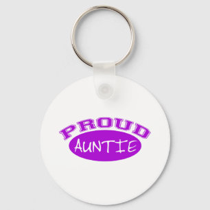 Proud Auntie (Purple) Key Ring