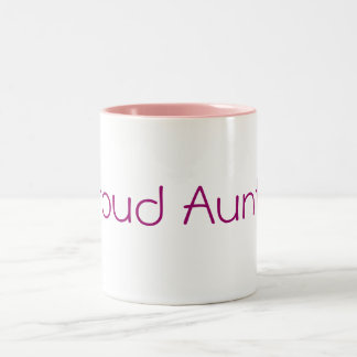 Proud Auntie Two-Tone Coffee Mug