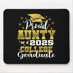 Proud Aunty Of 2025 College Graduate Family 24 Gra Mouse Mat