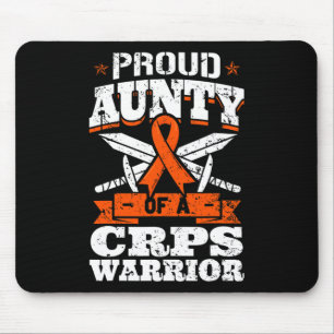 Proud Aunty Of A Crps Warrior Rsd Awareness Ribbon Mouse Mat