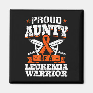 Proud Aunty Of A Leukaemia Warrior Tia Awareness B Magnet