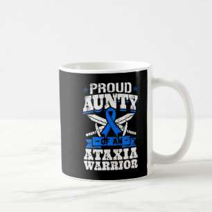 Proud Aunty Of An Ataxia Warrior Awareness Ribbon Coffee Mug