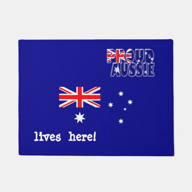 proud Aussie doormat (Front)