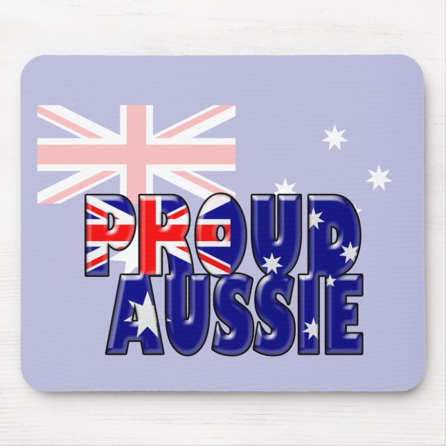 proud Aussie Mouse Mat (Front)