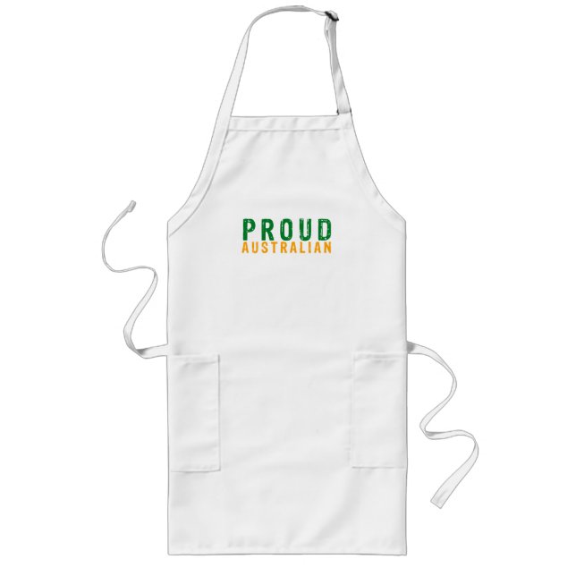 Proud Australian Long Apron (Front)