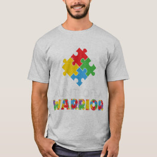 Proud Autism Aunt Of A Warrior. Autistic Awareness T-Shirt