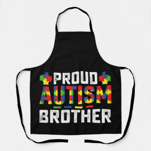 Proud Autism Brother Awareness Autistic Family Apron