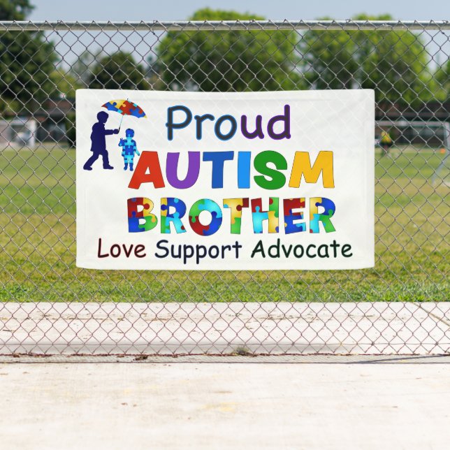 Proud Autism Brother Banner (Insitu)