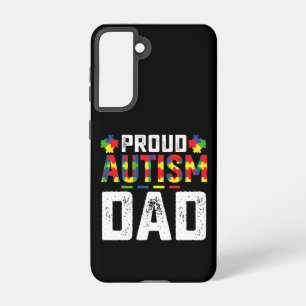 Proud Autism Dad Awareness Autistic Family Samsung Galaxy Case
