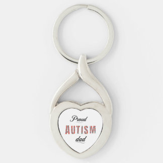 Proud autism dad key ring