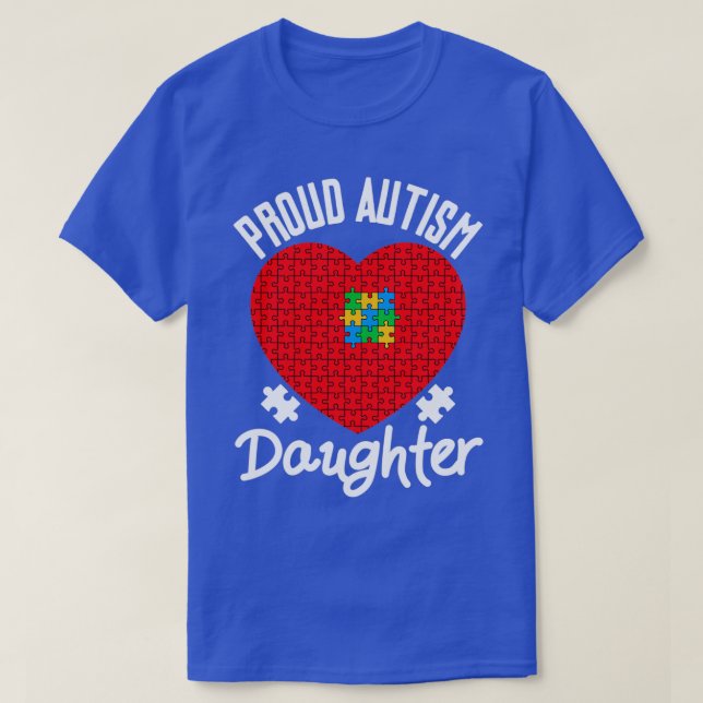 Proud Autism Daughter Family Matching Outfits Love T-Shirt (Design Front)