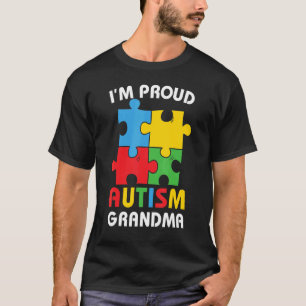 Proud Autism Grandma Autism Awareness Grandmother T-Shirt