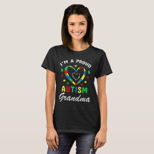 Proud Autism Grandma Autistic Autism Awareness T-Shirt