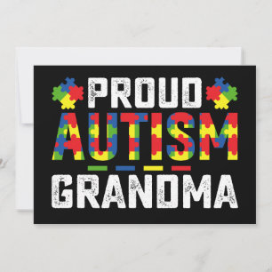 Proud Autism Grandma Awareness Autistic Family Invitation