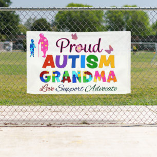 Proud Autism Grandma Banner