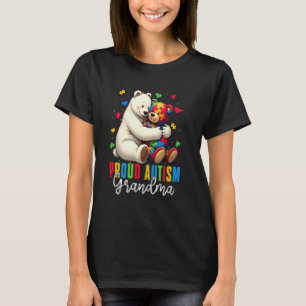 Proud Autism Grandma Bear Autism Awareness Son Dau T-Shirt