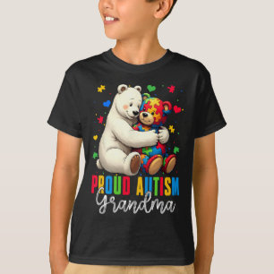 Proud Autism Grandma Bear Autism Awareness Son Dau T-Shirt