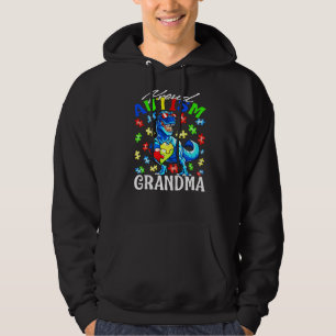 Proud Autism Grandma Dinosaur Autism Awareness Pre Hoodie