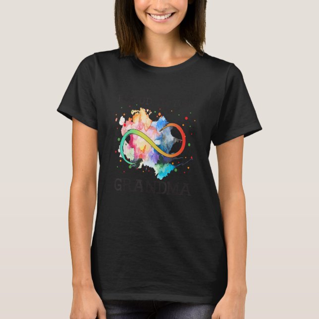Proud Autism Grandma T-Shirt (Front)