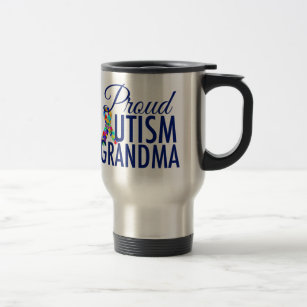 Proud Autism Grandma Travel Mug