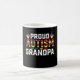 Proud Autism Grandpa Awareness Autistic Family Coffee Mug