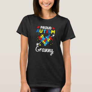 Proud Autism Granny Love Support Accept Heart T-Shirt