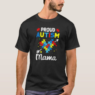 Proud Autism Mama Love Support Accept Heart T-Shirt