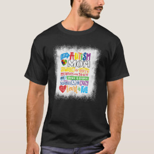 Proud Autism Mother Quote I'm An Autism Mum Wall T-Shirt
