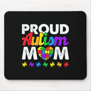 Proud Autism Mum Autism Awareness Acceptance Colou Mouse Mat