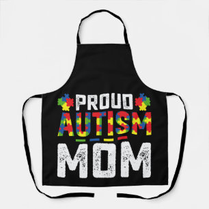 Proud Autism Mum Awareness Autistic Family Apron