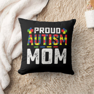 Proud Autism Mum Awareness Autistic Family Cushion