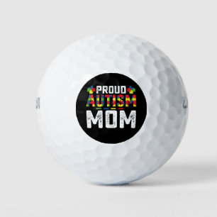 Proud Autism Mum Awareness Autistic Family Golf Balls