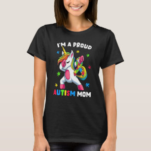 Proud Autism Mum Dab Dance Women's Dabbing Unicorn T-Shirt