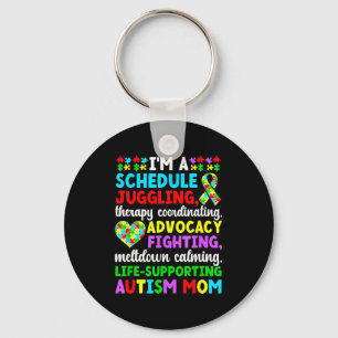 Proud autism mum definition autism warrior mother  key ring