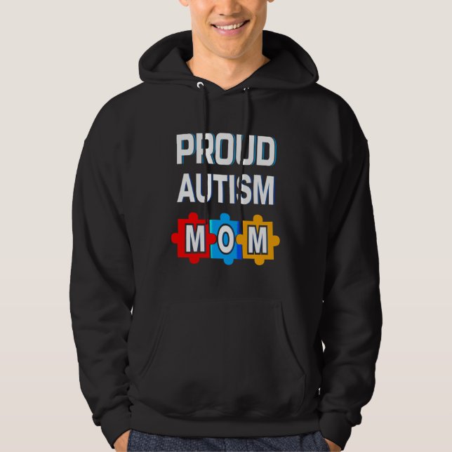 Proud Autism Mum Essential Hoodie (Front)