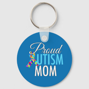 Proud Autism Mum Key Ring
