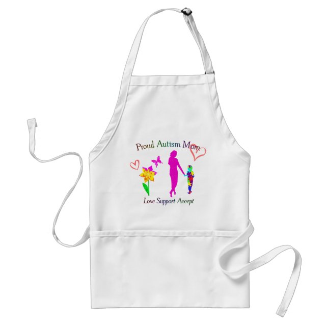 Proud Autism Mum Standard Apron (Front)