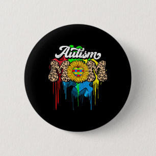 Proud Autism Mum Support Autism Awareness Month Wo 6 Cm Round Badge