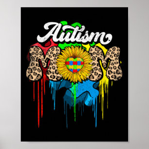 Proud Autism Mum Support Autism Awareness Month Wo Poster