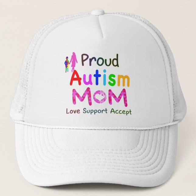 Proud Autism Mum Trucker Hat (Front)