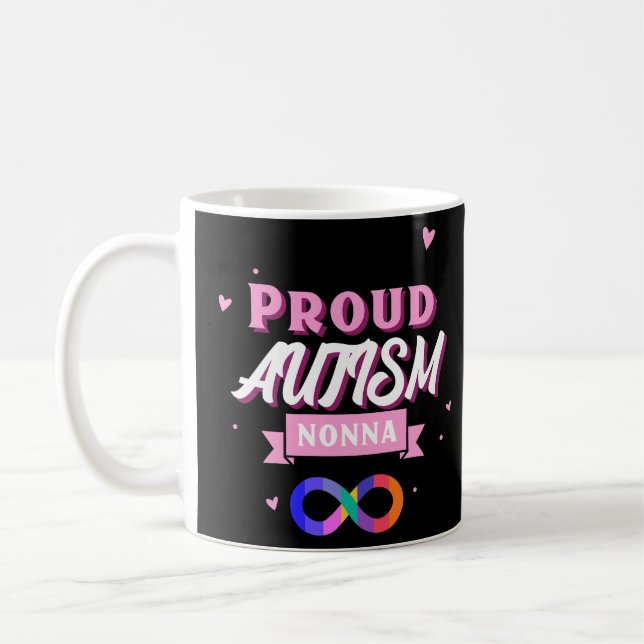 Proud Autism Nonna Coffee Mug (Left)