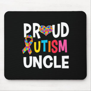 Proud Autism Uncle Autism Awareness Autistic Gift  Mouse Mat