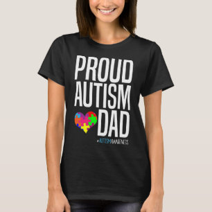 Proud Autistic Dad Autistic Awareness Premium T-Shirt