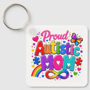Proud Autistic Mum Keychain