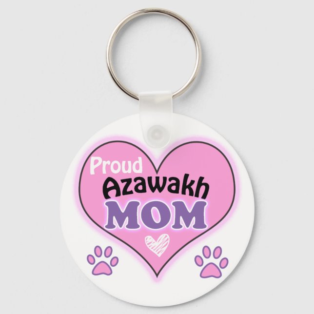 Proud Azawakh Mum Key Ring (Front)