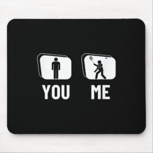 Proud Badminton Player Men Shuttle Funny Badminton Mouse Mat