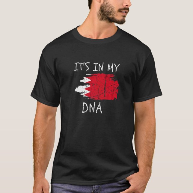 Proud Bahrain Pride It's in my DNA Bahraini Countr T-Shirt (Front)