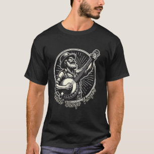 Proud Banjo Player Cool Guy With a Banjo Country M T-Shirt