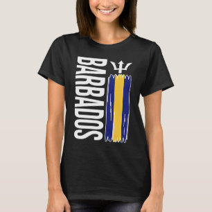 Proud Barbadian Flag Barbados Day Barbadian Roots T-Shirt