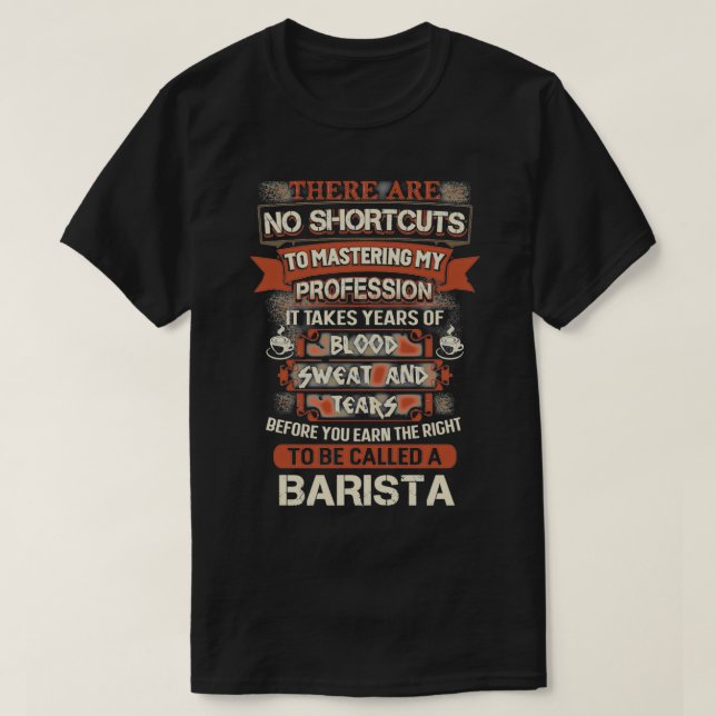 Proud Barista 6 T-Shirt (Design Front)